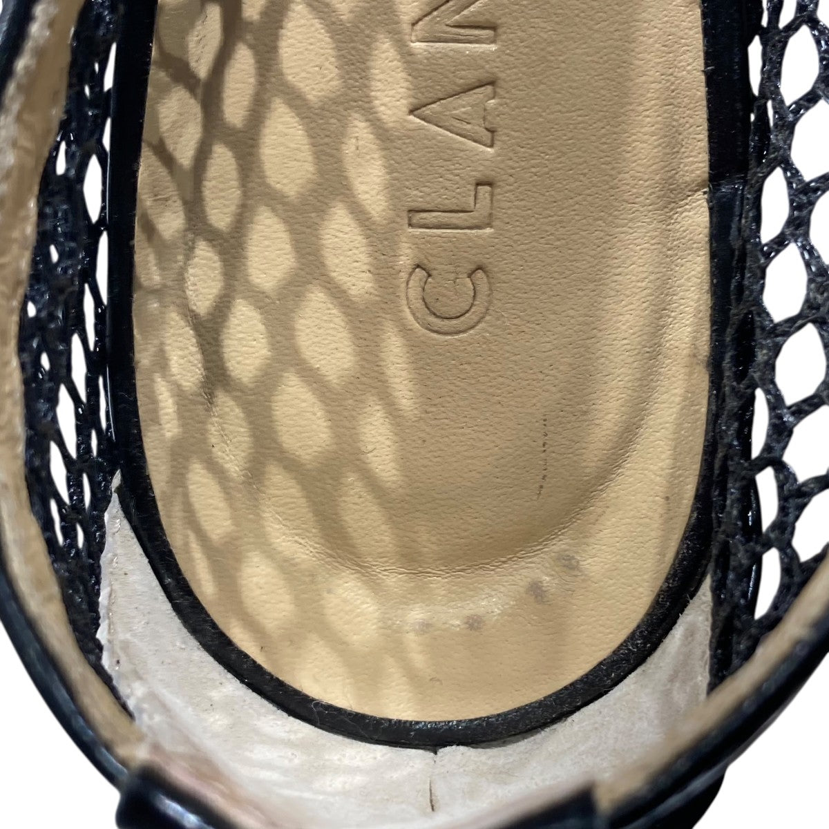 CLANE MESH OBLIQUE TOE FLAT SHOES 古着・中古-7枚目のアイテム画像
