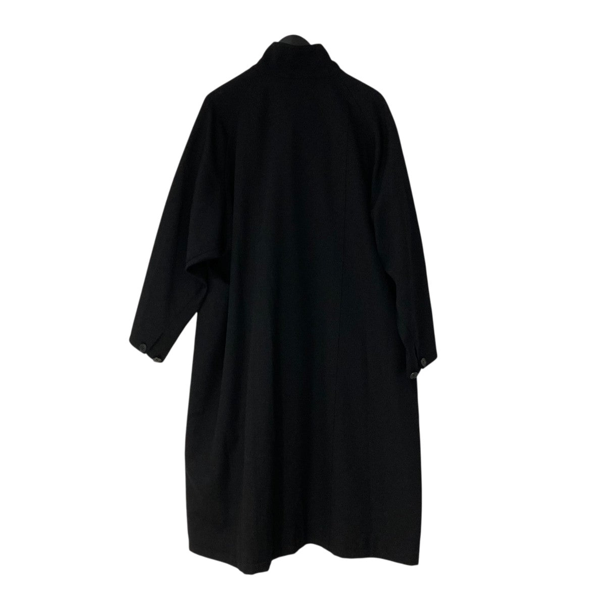 【試着のみ】CABaN ウールギャバジン スタンドカラーコート　ブラック 黒 S ARKnets ファッション CABaN ウールギャバジン スタンドカラーコート S