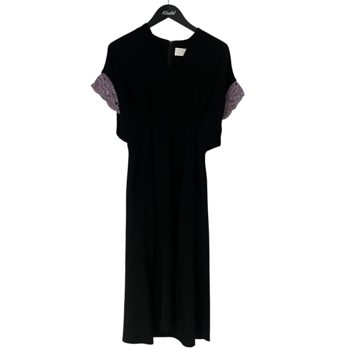 mame kurogouchi 袖レースVネックワンピースMM19SS-DR709 古着・中古-1枚目のアイテム画像