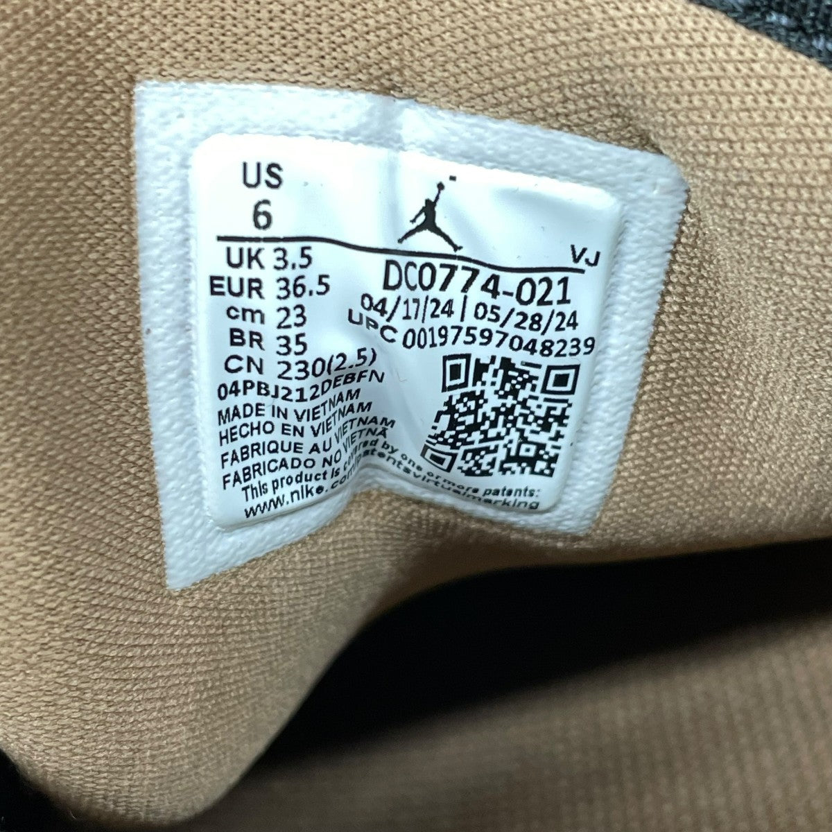 NIKE Air Jordan 1 LowスニーカーDC0774-021 古着・中古-7枚目のアイテム画像
