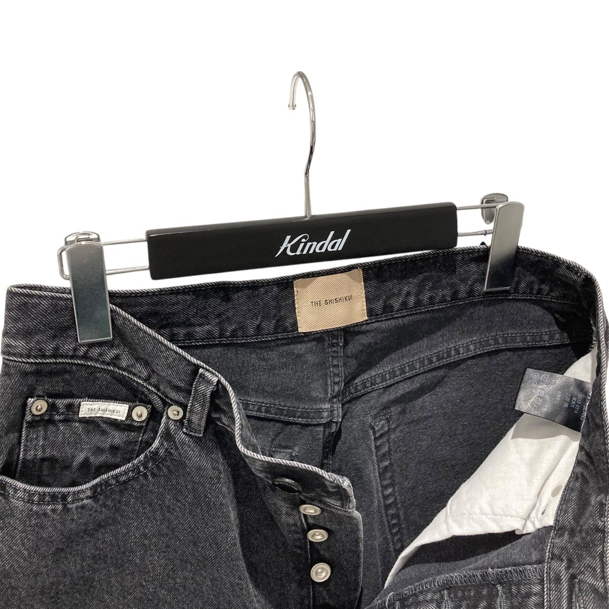 THE SHISHIKUI ブラックデニム 38 THE SHISHIKUI(シシクイ) EASY JEANSデニムパンツ0313-0314 0313-0314