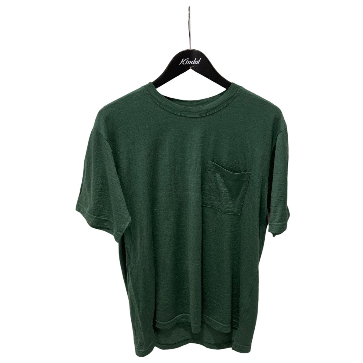 山と道 Merino Light Crew Neck Pocket Teeポケット半袖カットソー 古着・中古-1枚目のアイテム画像