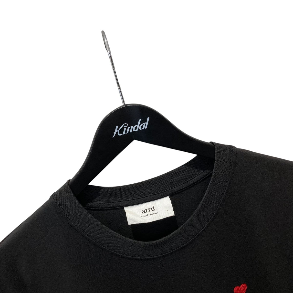 AMI Alexandre Mattiussi AMI De Coeur T-Shirt ハート刺繍半袖Tシャツ 古着・中古-3枚目のアイテム画像