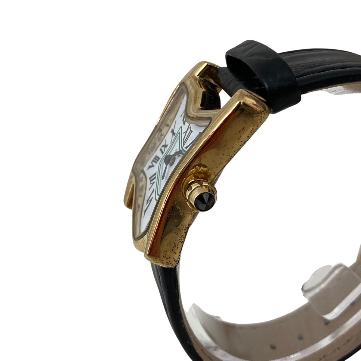 Laphont SQUARE MELTING WATCH LARGE GOLD WHT BLK腕時計 ゴールド