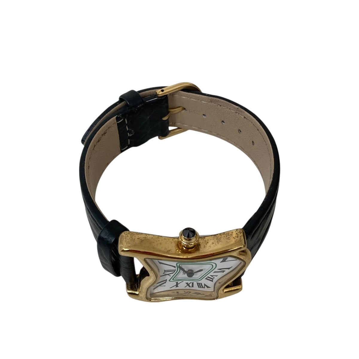Laphont SQUARE MELTING WATCH LARGE GOLD WHT BLK腕時計 ゴールド