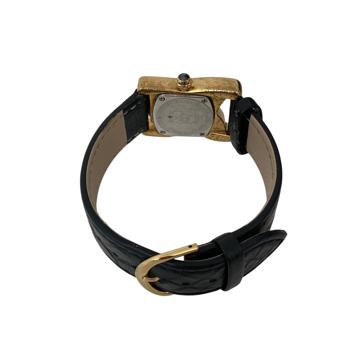 Laphont SQUARE MELTING WATCH LARGE GOLD WHT BLK腕時計 ゴールド