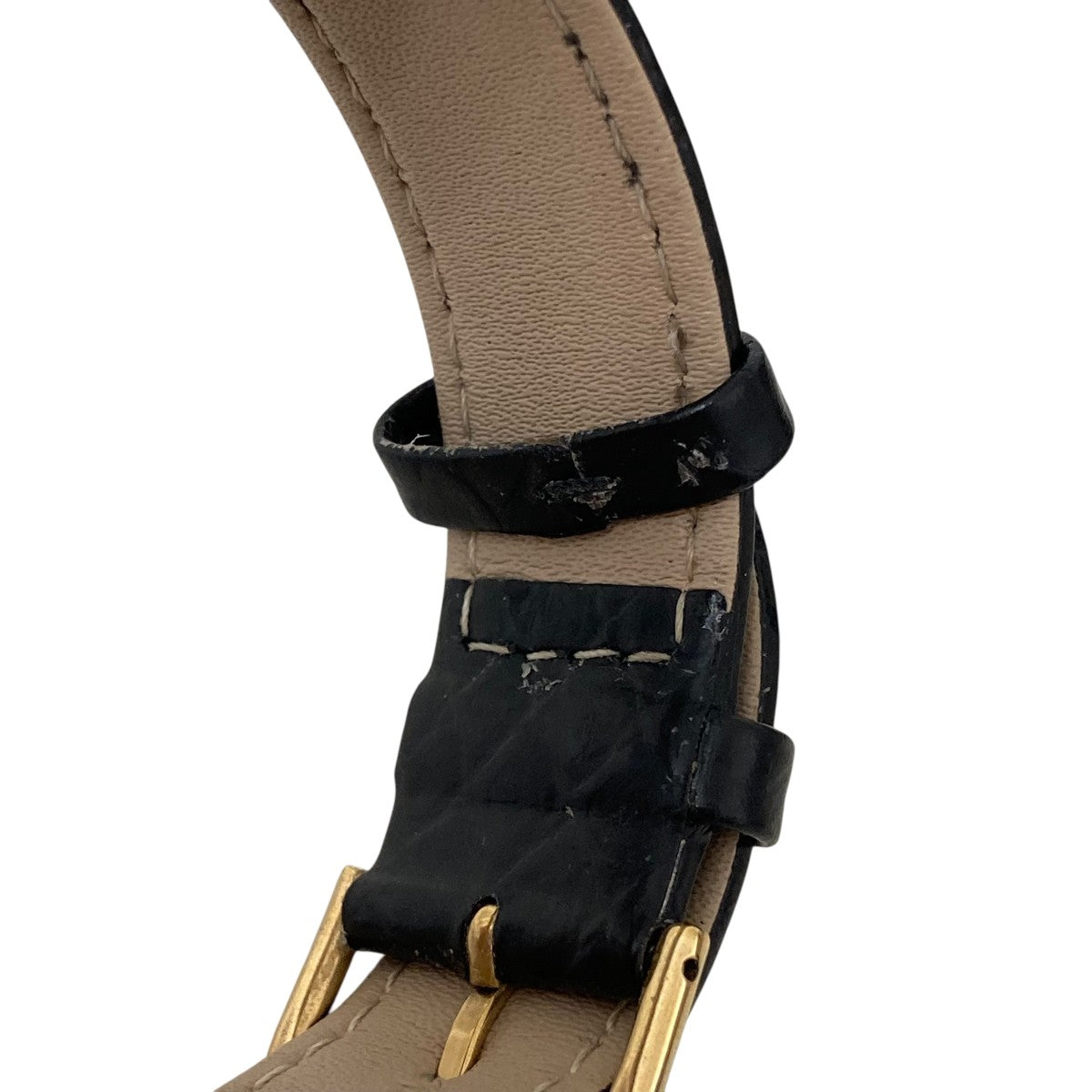 Laphont SQUARE MELTING WATCH LARGE GOLD WHT BLK腕時計 ゴールド