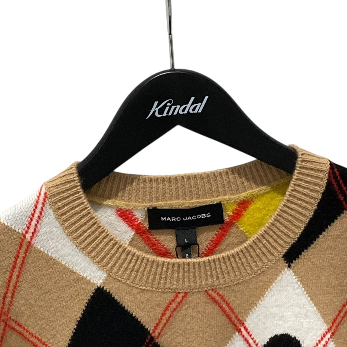 美品 MARC JACOBS イタリア製 アルパカ シルクニット エルボーパッチ 中古・古着通販】MARC JACOBS (マークジェイコブス) ニット イエロー