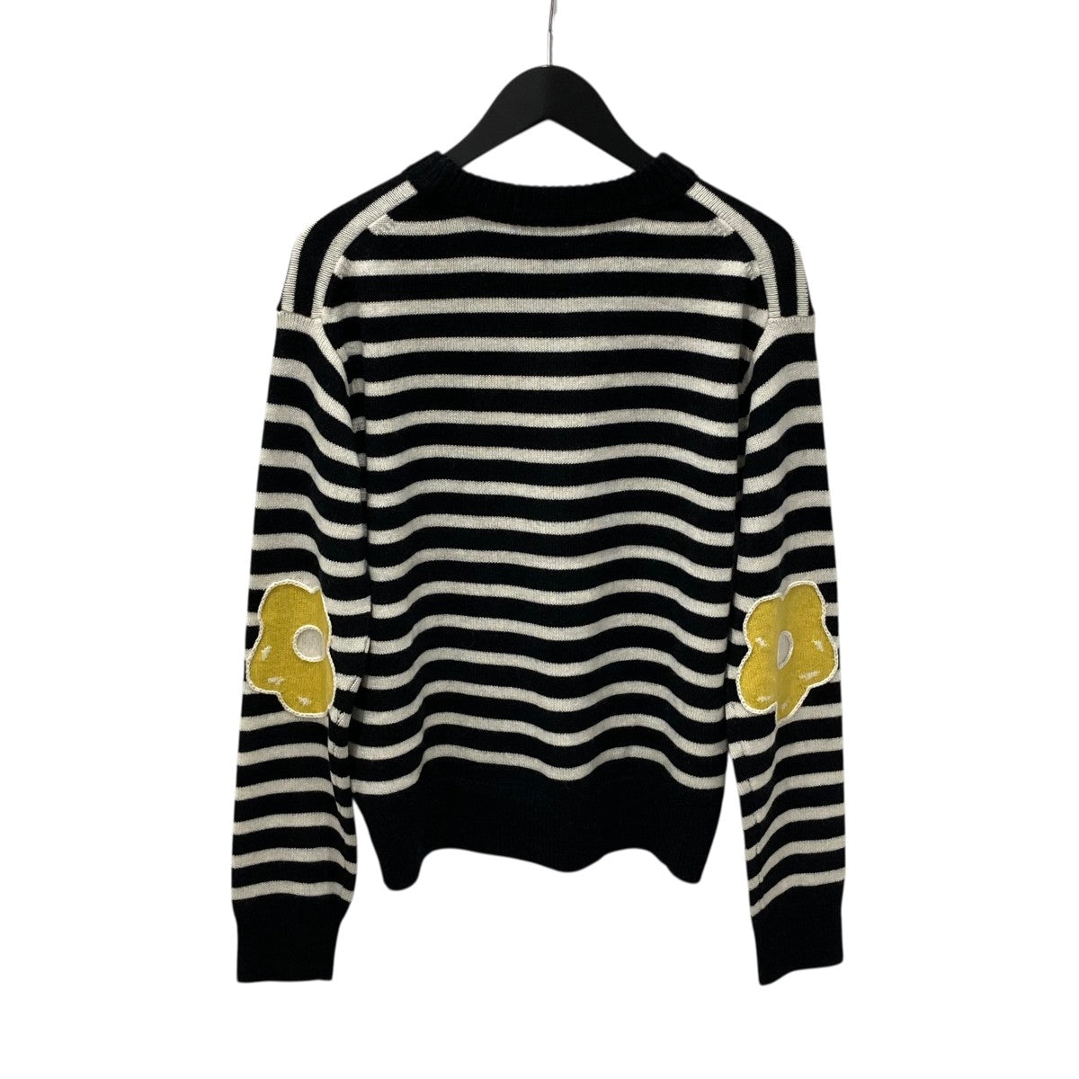 新品 マークジェイコブス クルーネック クロップドセーター 黒×黄 新品 マークジェイコブス クルーネック クロップドセーター 赤