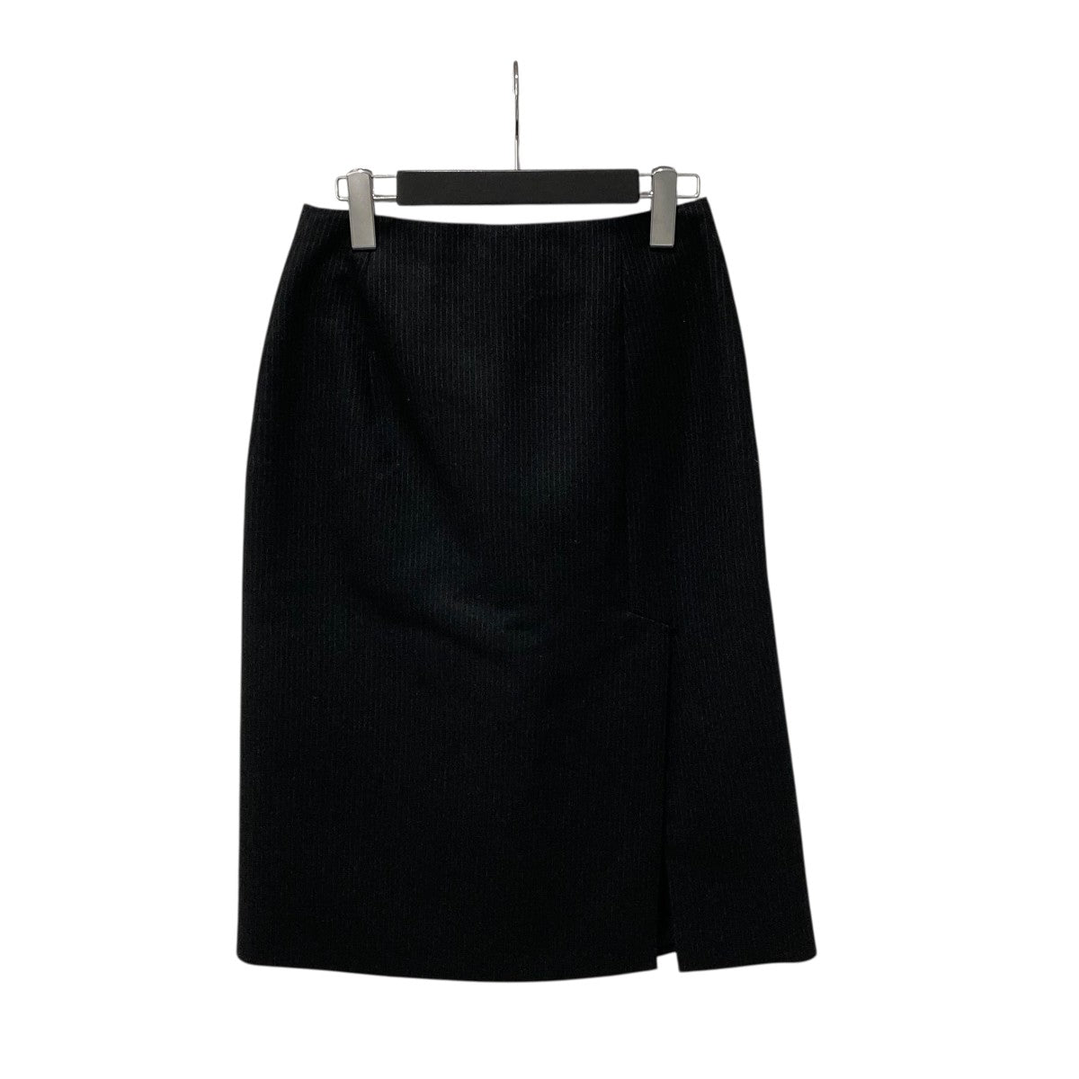 ほぼ未使用　プラダ　ロゴ　三角　トライアングル　スリット　スカート PRADA(プラダ) トライアングルロゴスリットスカート21H940