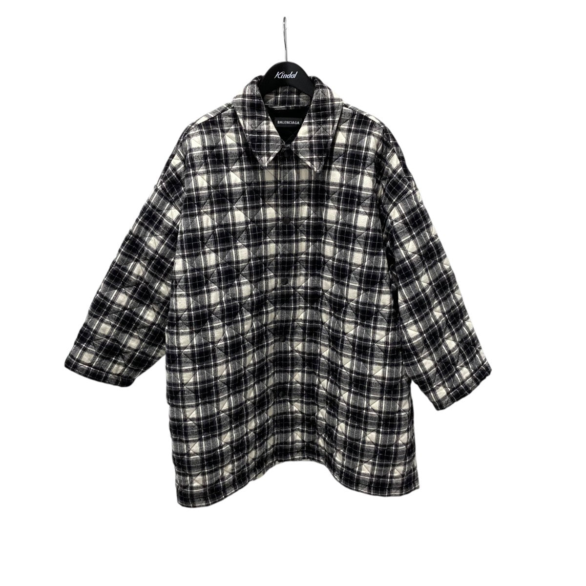 BALENCIAGA バレンシアガ 中綿 シャツ チェック 美品 BALENCIAGA(バレンシアガ) チェック中綿入りチェックシャツジャケット