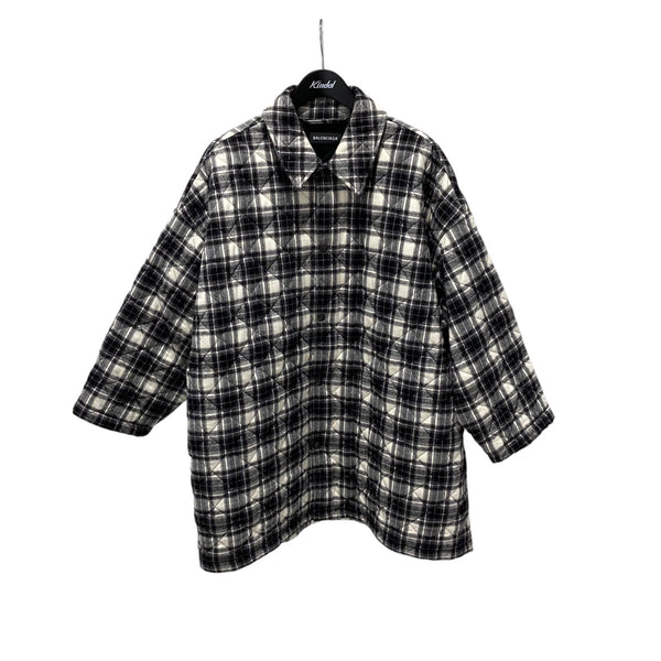 BALENCIAGA(バレンシアガ) チェック中綿入りチェックシャツジャケット