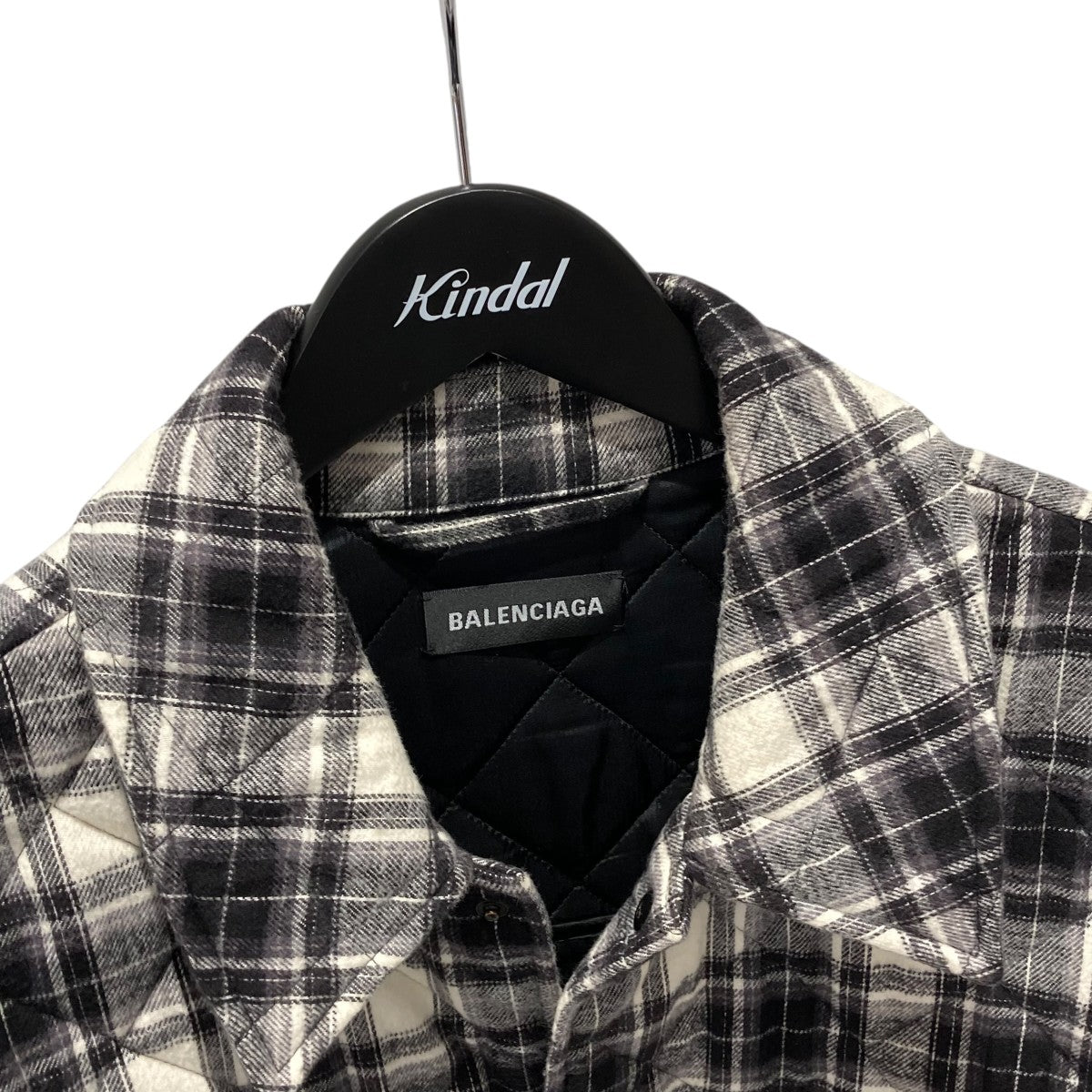 BALENCIAGA(バレンシアガ) チェック中綿入りチェックシャツジャケット