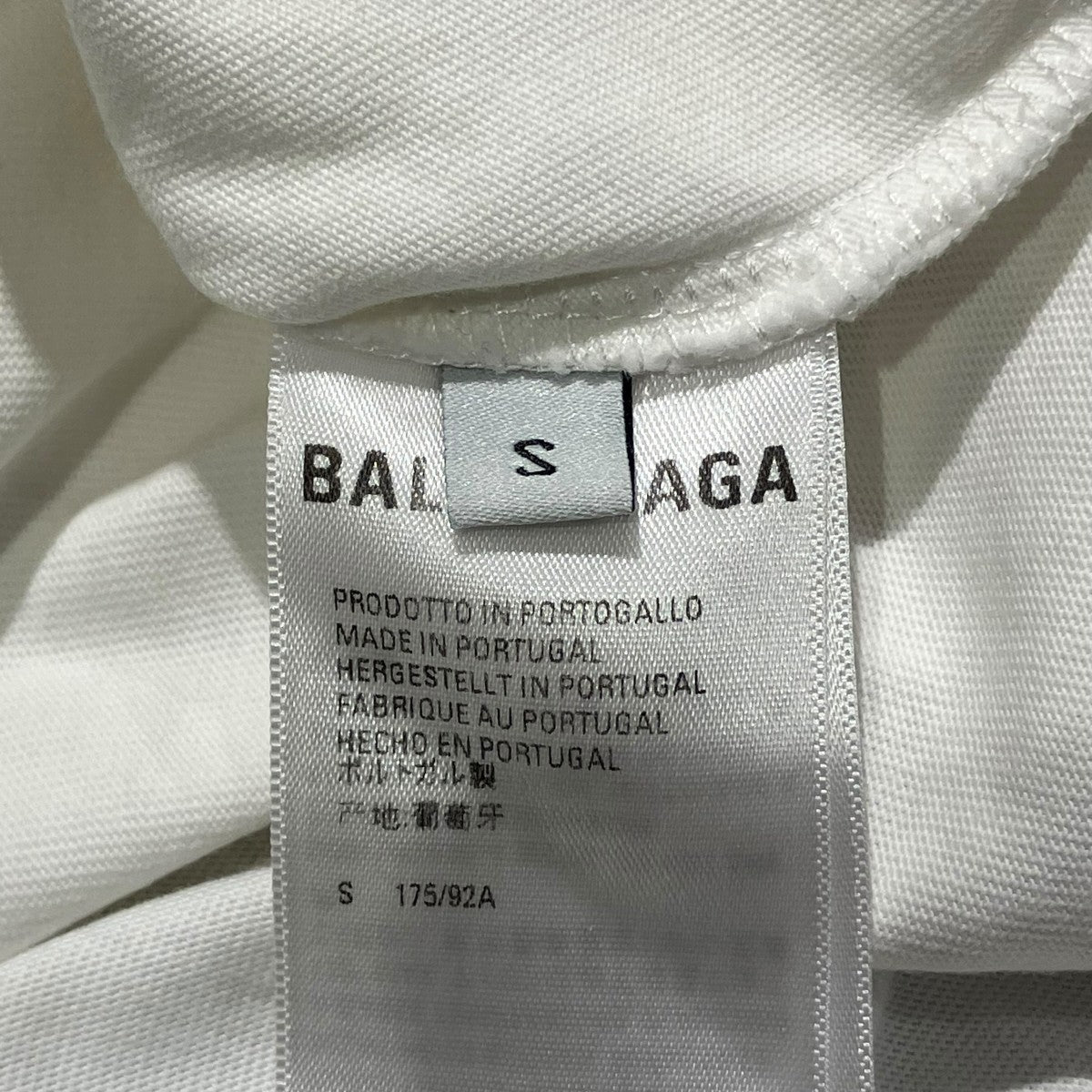 BALENCIAGA カレッジロゴクルーネック半袖カットソー612966 古着・中古-7枚目のアイテム画像