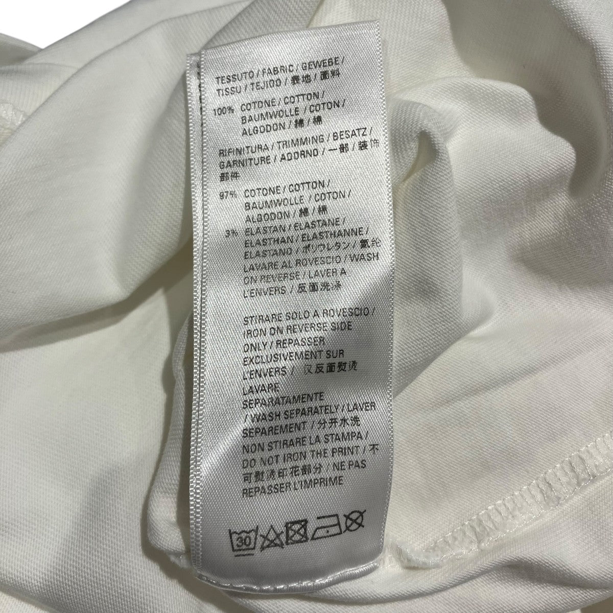 BALENCIAGA カレッジロゴクルーネック半袖カットソー612966 古着・中古-8枚目のアイテム画像