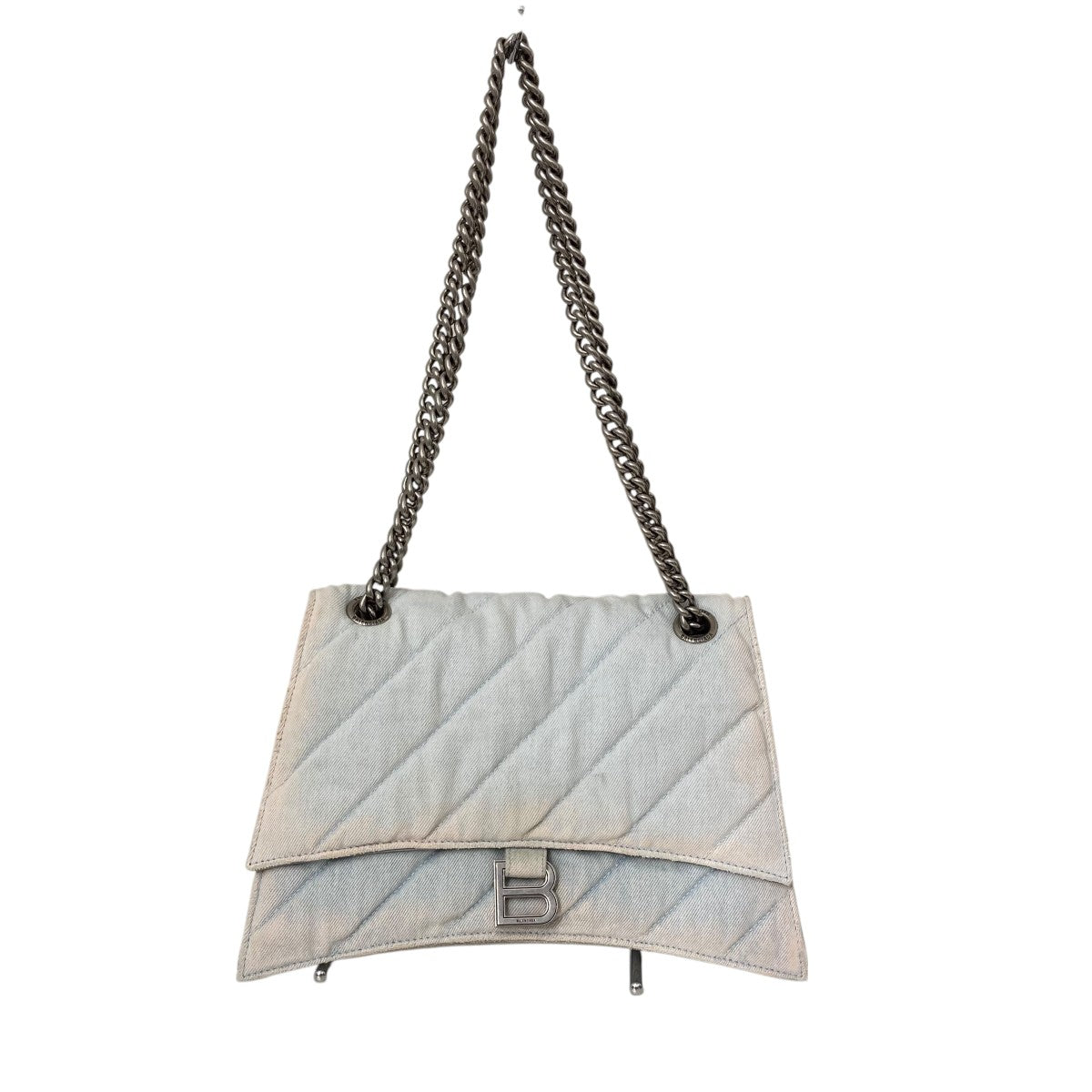 Crush Medium Chain Bag Quilted Denimチェーンショルダーバッグ