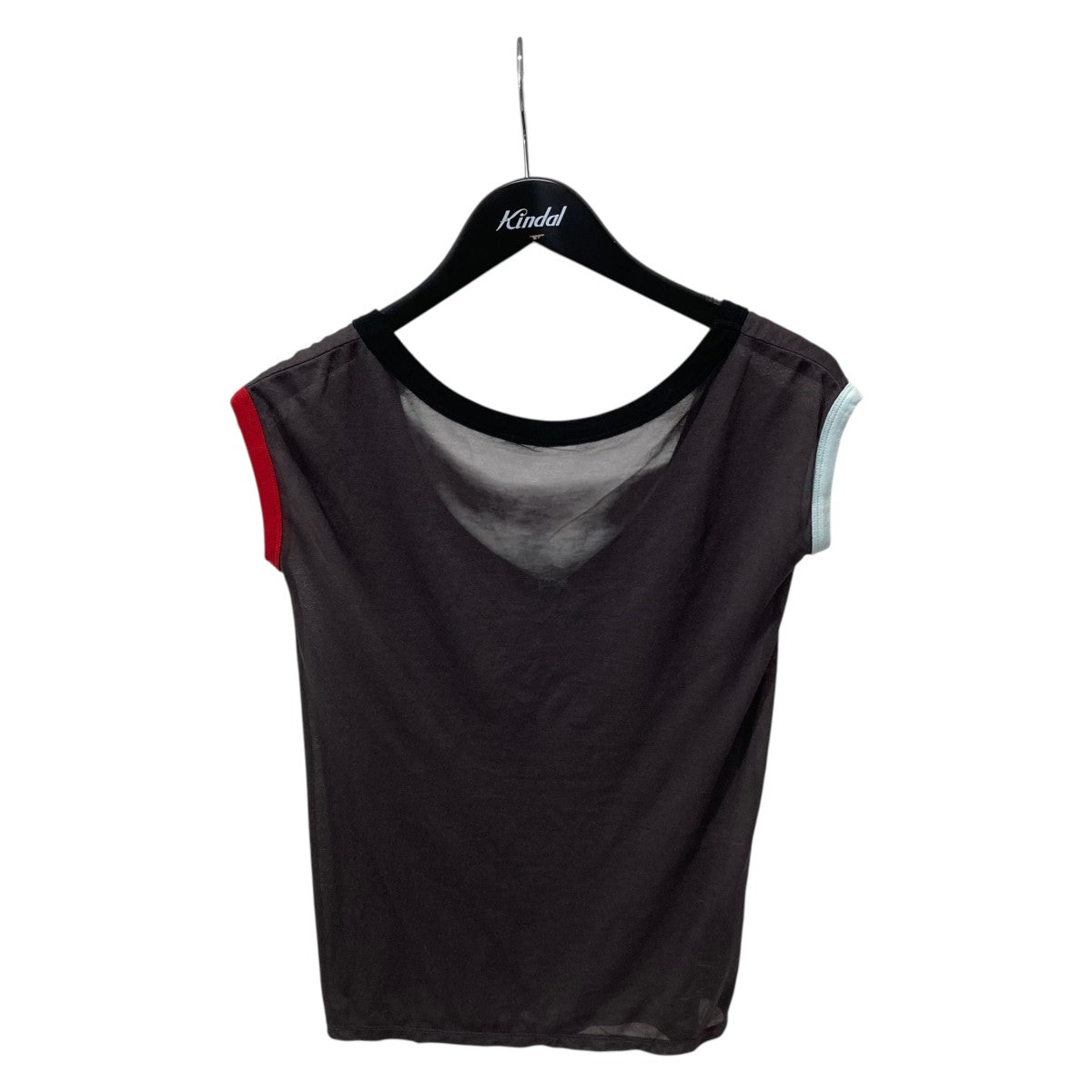 TanC TOKYO×6(ROKU) BEAUTY＆YOUTH MINI SLEEVE SHEER TEEシアーノースリーブカットソー 古着・中古-1枚目のアイテム画像