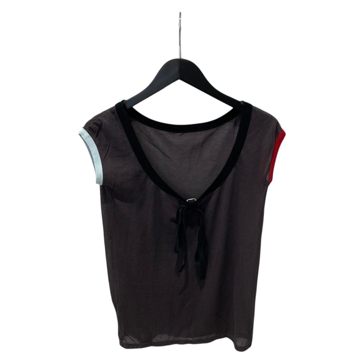 TanC TOKYO×6(ROKU) BEAUTY＆YOUTH MINI SLEEVE SHEER TEEシアーノースリーブカットソー 古着・中古-2枚目のアイテム画像