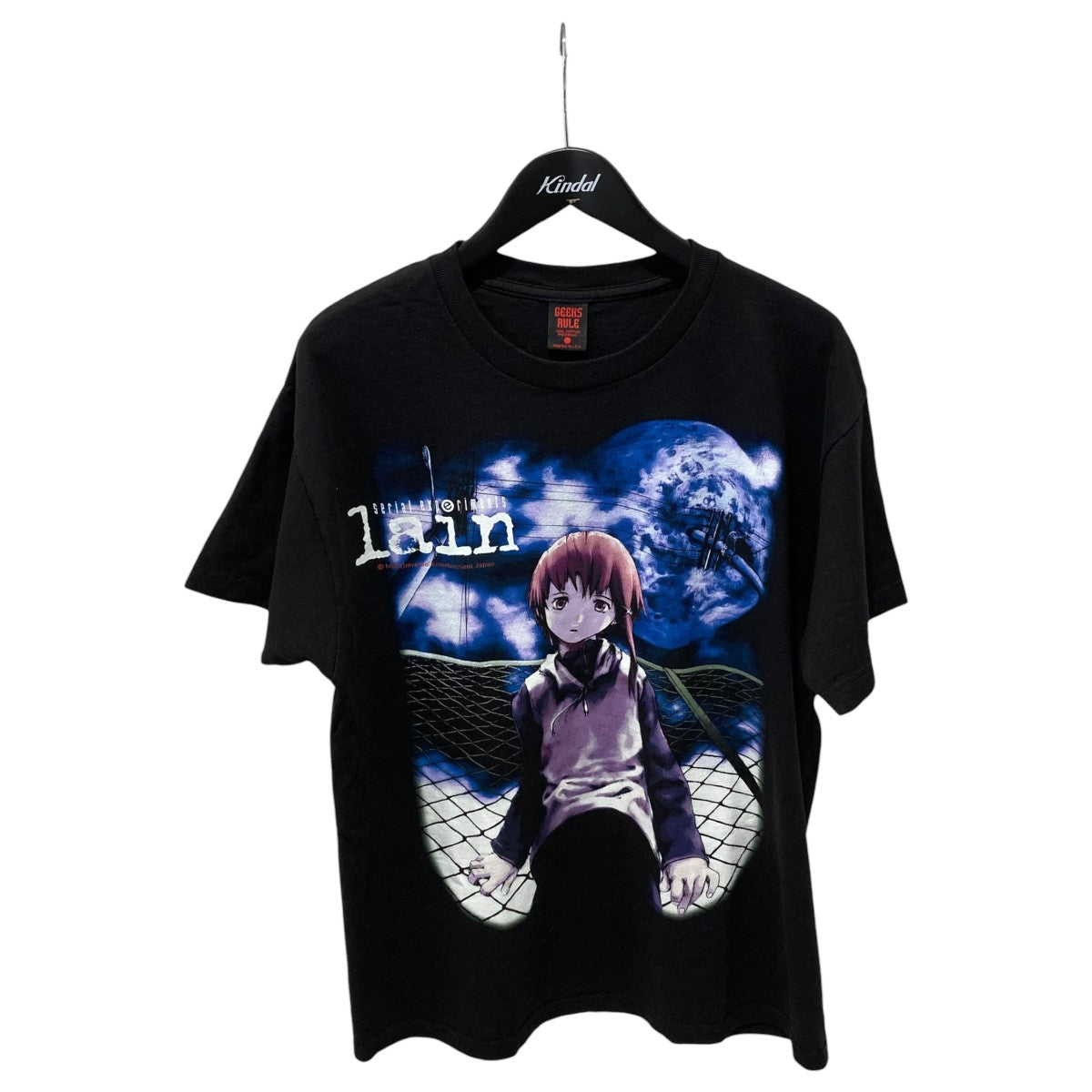 geeks rule×GEEKS RULE serial experiments lainプリントTシャツ 古着・中古-1枚目のアイテム画像