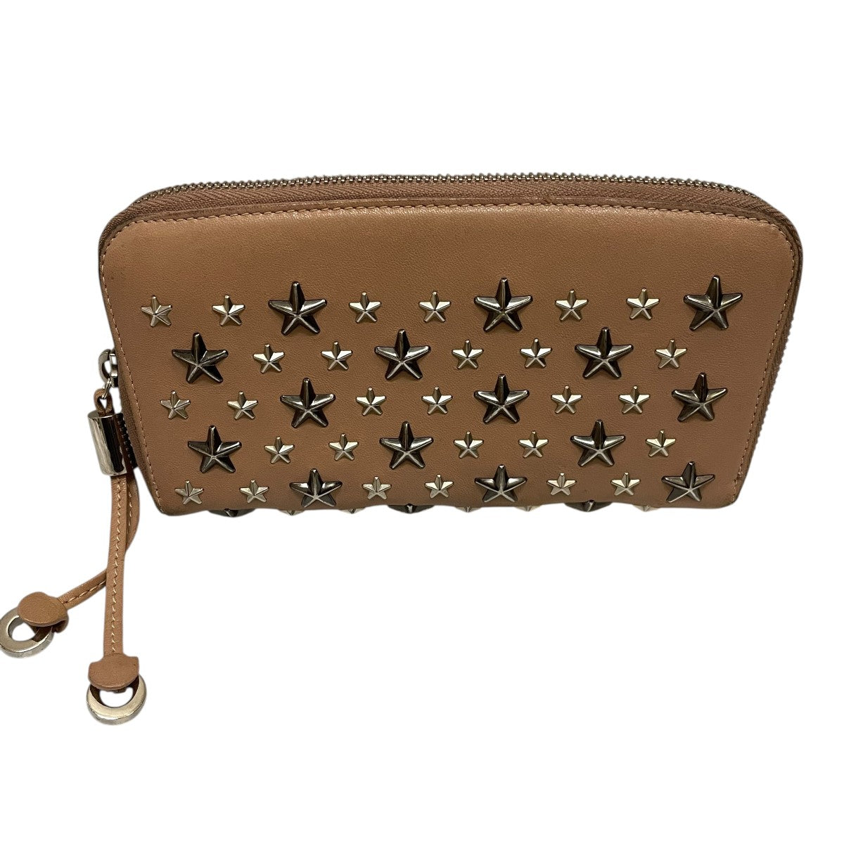 JIMMY CHOO スタースタッズラウンドジップウォレット長財布 古着・中古-1枚目のアイテム画像
