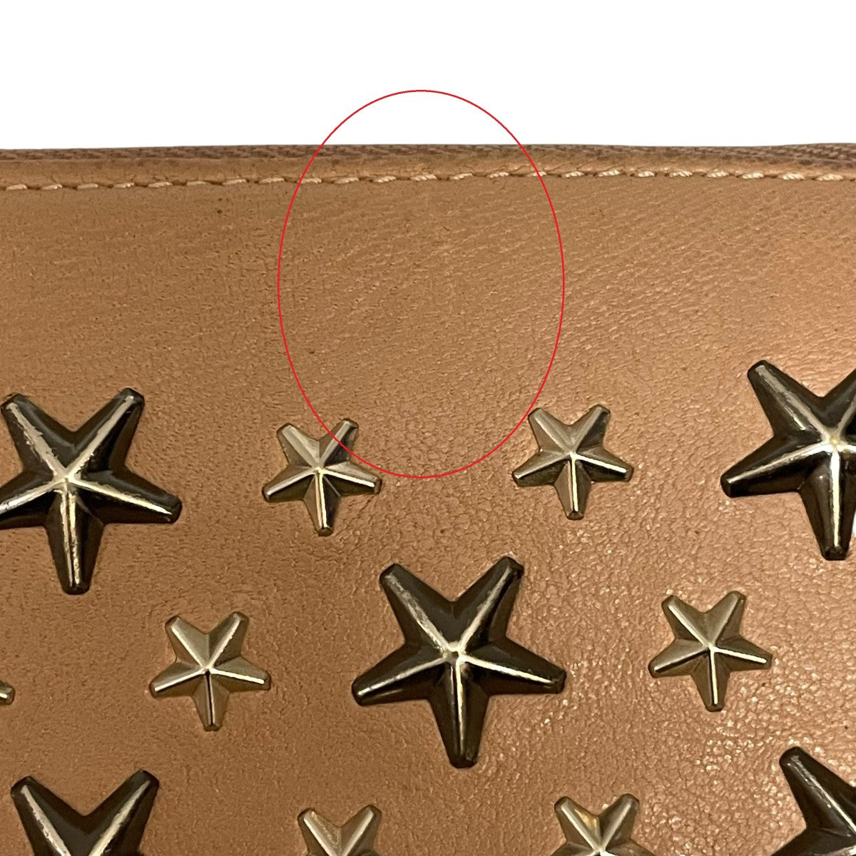 JIMMY CHOO スタースタッズラウンドジップウォレット長財布 古着・中古-7枚目のアイテム画像