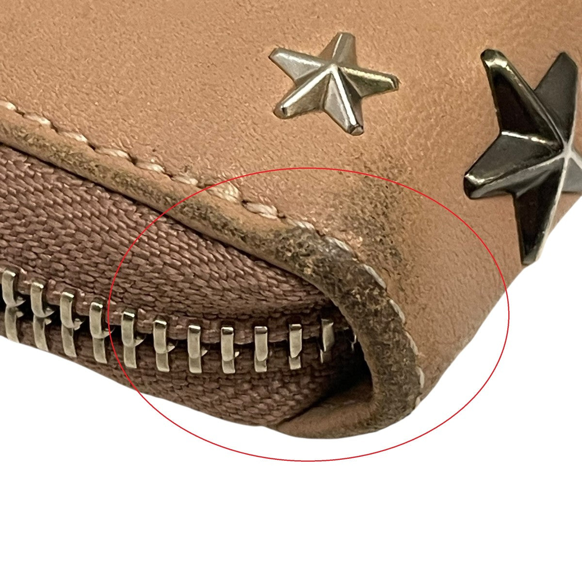 JIMMY CHOO スタースタッズラウンドジップウォレット長財布 古着・中古-9枚目のアイテム画像