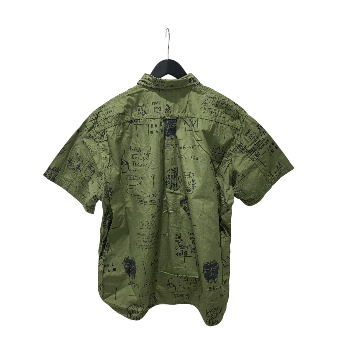 JUNYA WATANABE MAN 綿ブロードプリント Jean-Michel Basquiat半袖シャツWK-B023 古着・中古-2枚目のアイテム画像