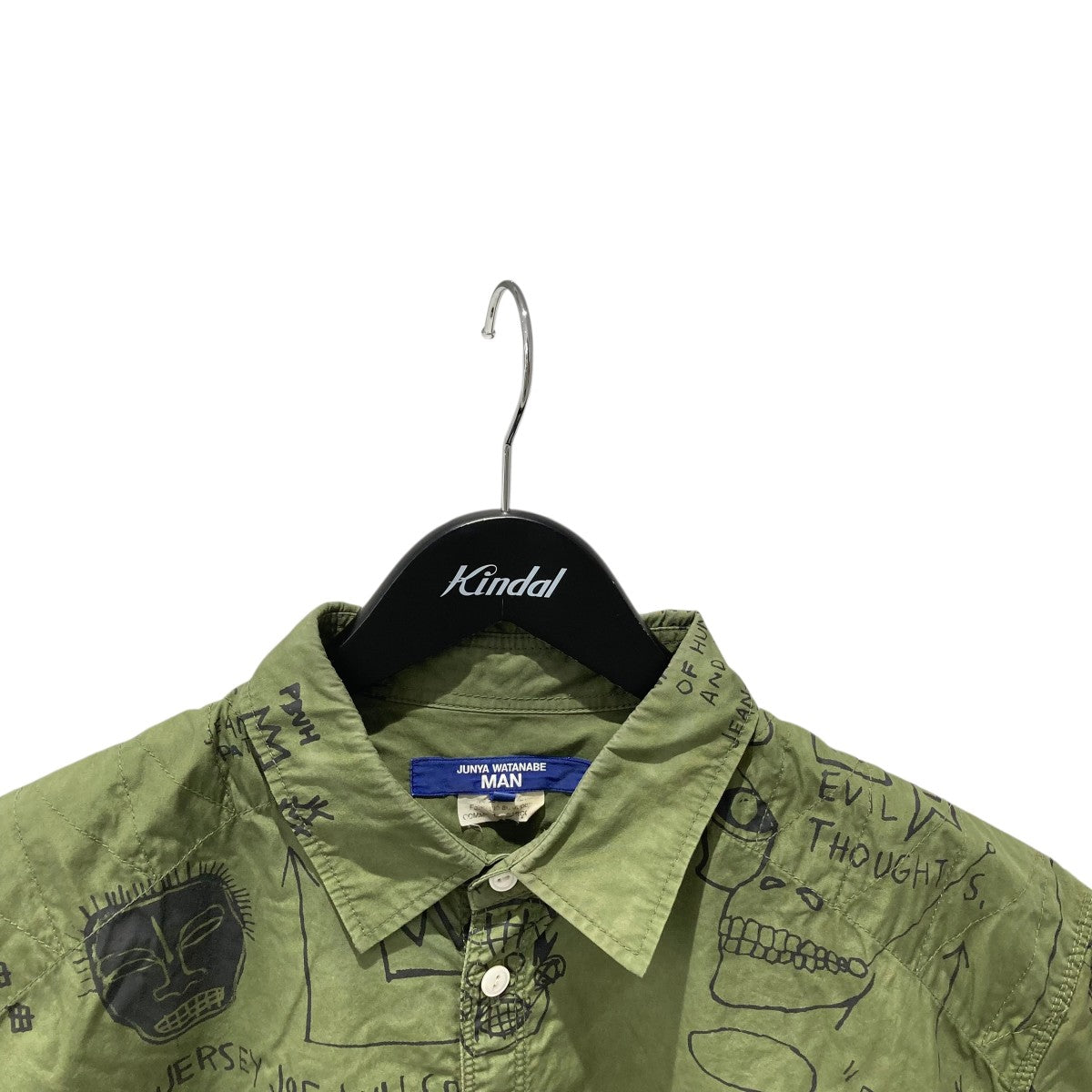 JUNYA WATANABE MAN 綿ブロードプリント Jean-Michel Basquiat半袖シャツWK-B023 古着・中古-3枚目のアイテム画像