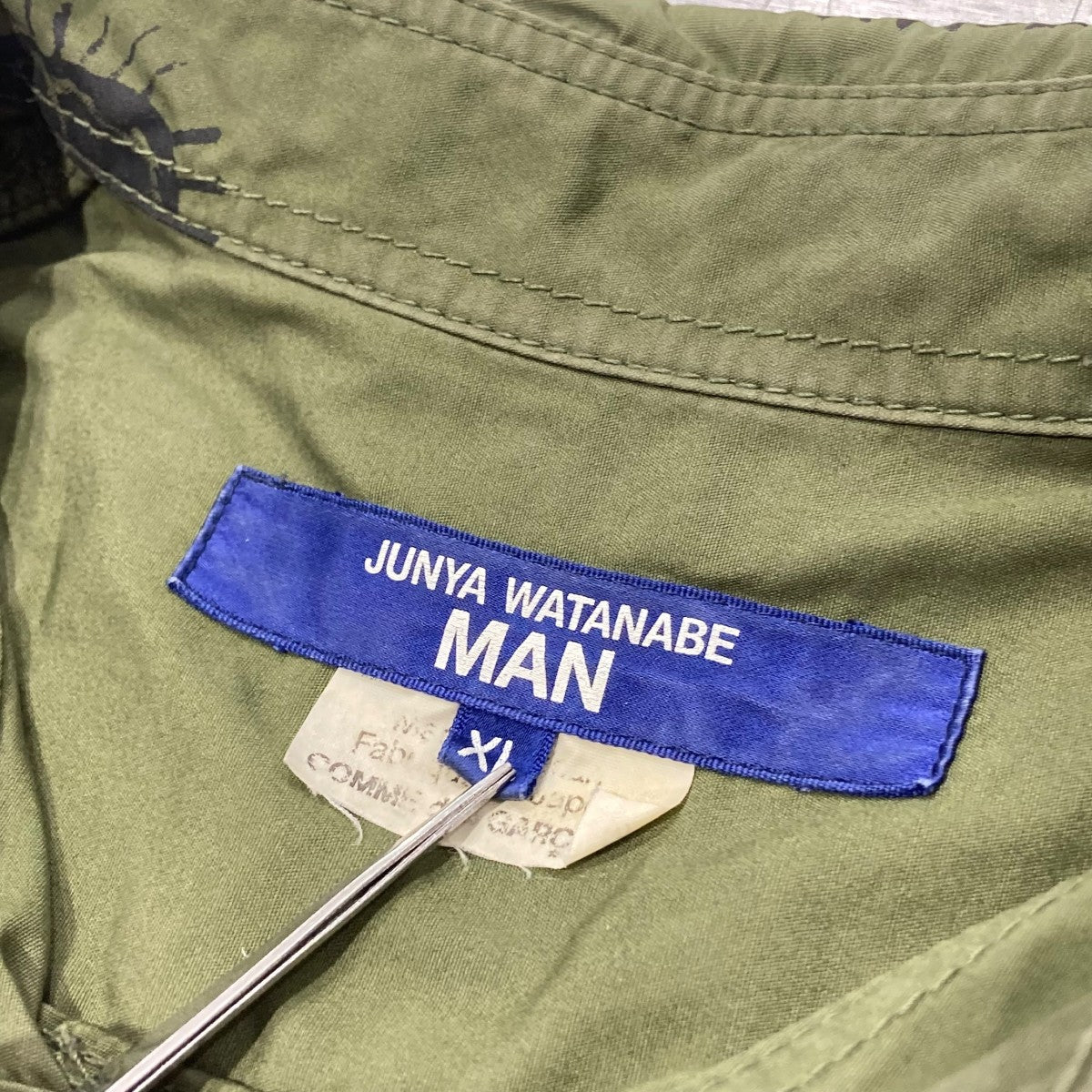 JUNYA WATANABE MAN 綿ブロードプリント Jean-Michel Basquiat半袖シャツWK-B023 古着・中古-5枚目のアイテム画像
