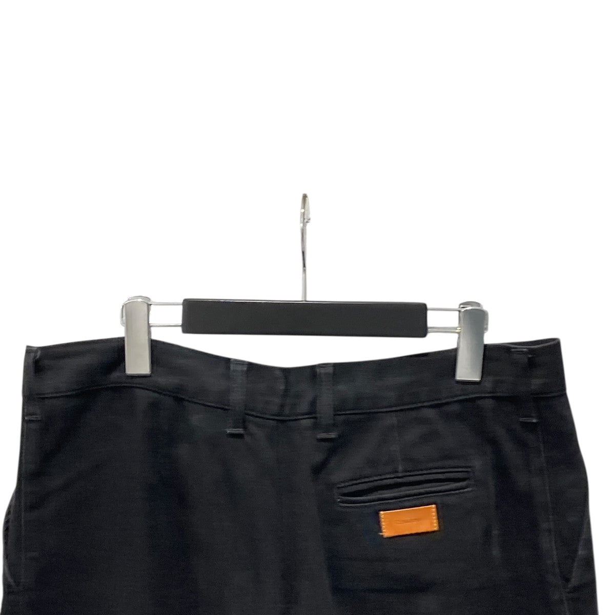 Cristaseya(クリスタセヤ) BLACK DENIM PLEATED TROUSERSデニムパンツ