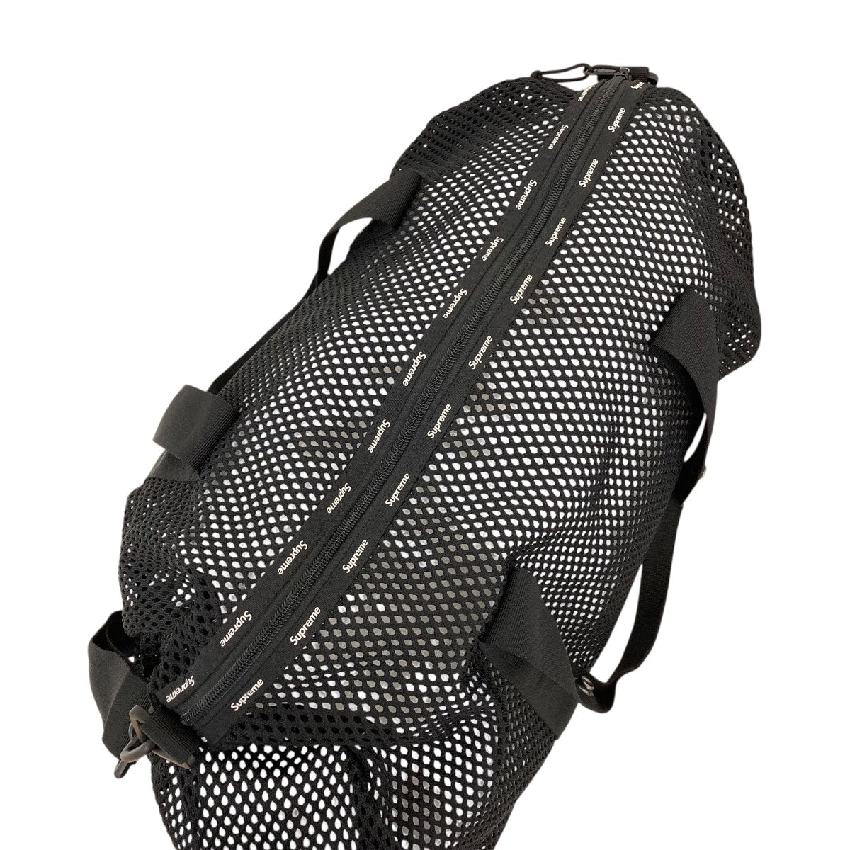 Supreme(シュプリーム) mesh duffle bag 23sメッシュバッグ ブラック