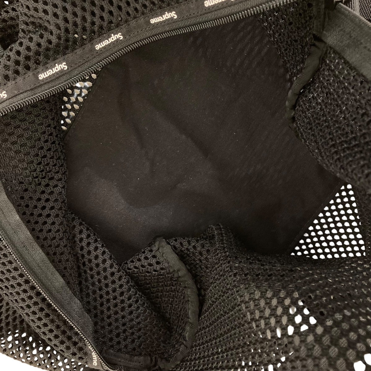 Supreme(シュプリーム) mesh duffle bag 23sメッシュバッグ ブラック