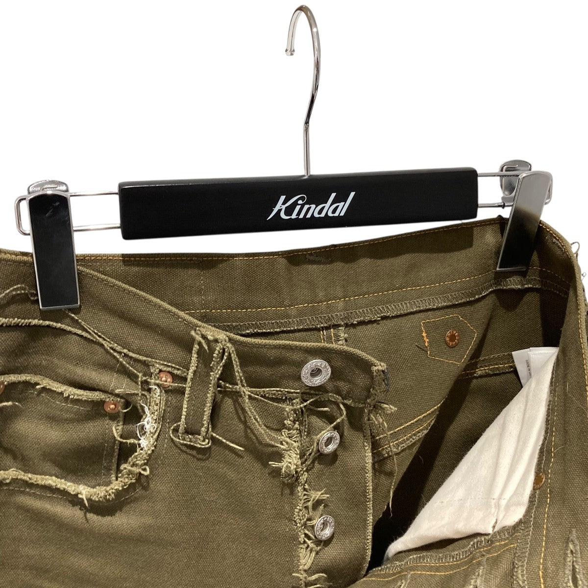 SUGARHILL(シュガーヒル) Raw-Edge Canvas Denim Pantsデニム