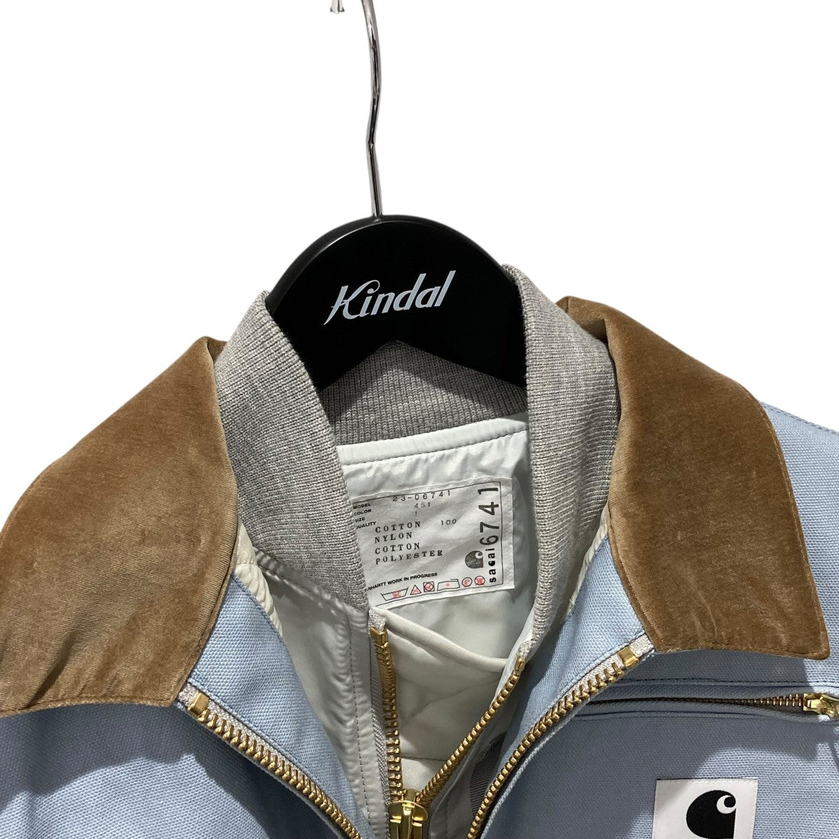 ジャケット・アウター Carhartt Canvas MA-1 Jacket Detroit 4 Sacai X Carhartt Wip Canvas Ma-1 Detroit Jacket - Black