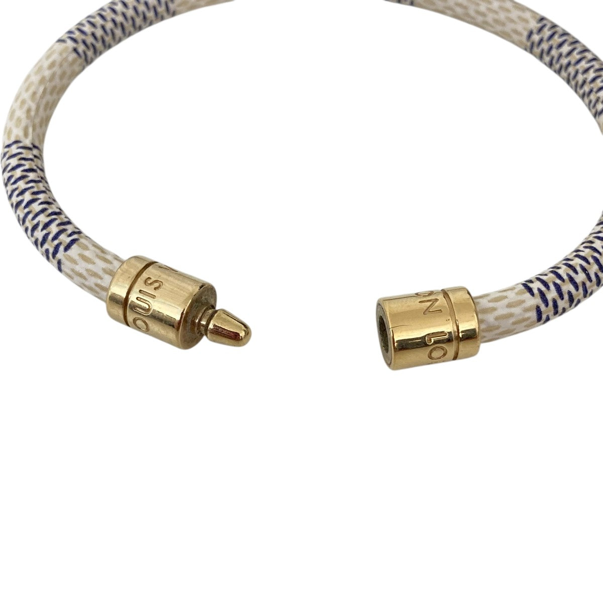 ルイヴィトン　ブレスレット　ダミエアズール　キープイット　ゴールド金具 ルイヴィトン Louis Vuitton ダミエアズール ブレスレ・ キープ