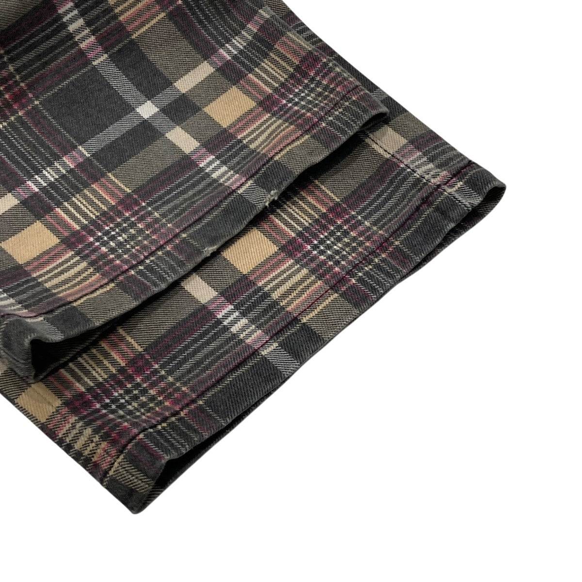 Supreme×Dickies double knee baggy jeanチェックダブルニーパンツ