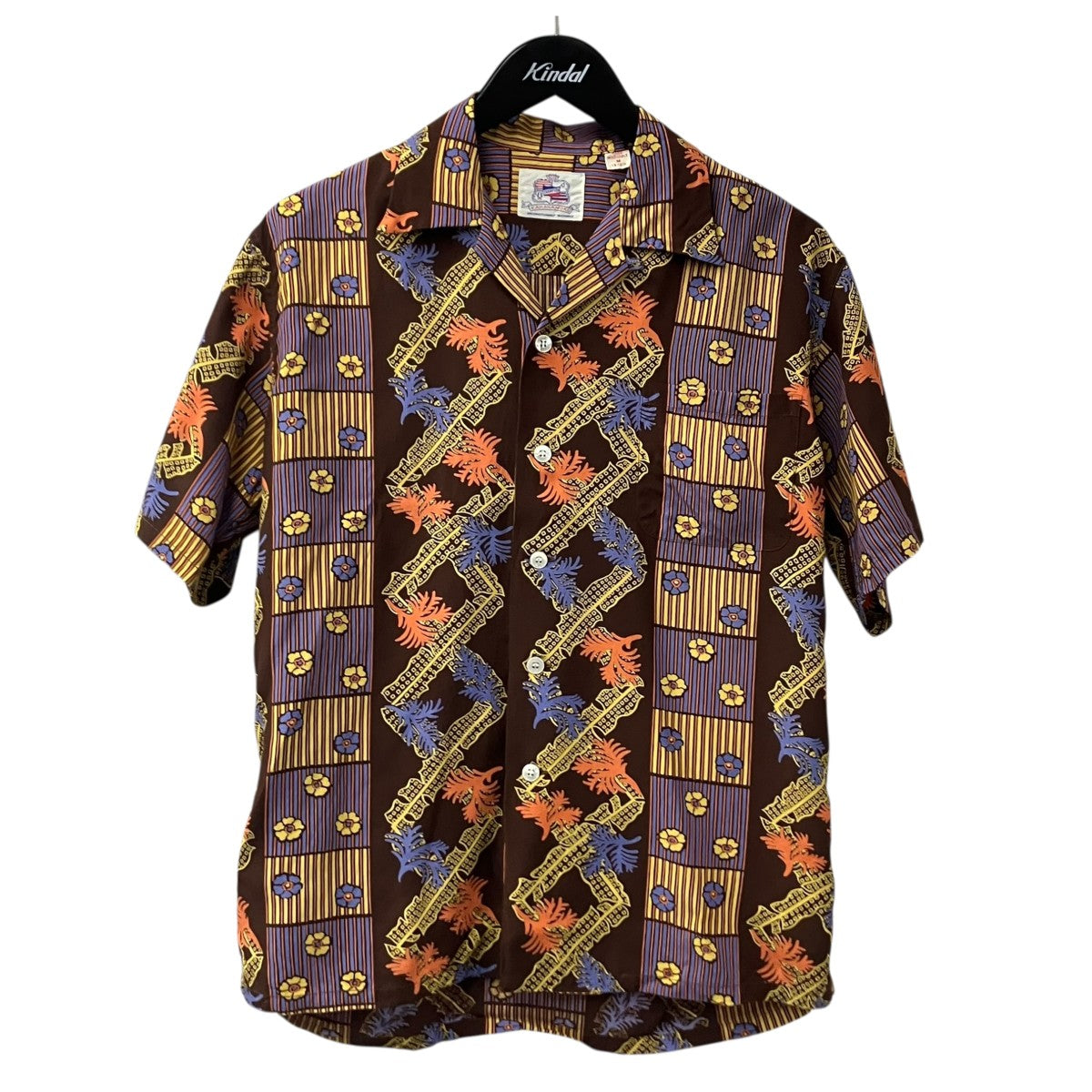 SUN SURF SPECIAL EDITION DK36206 “ABSTRACT CORAL STRIPE”アロハシャツ 古着・中古-1枚目のアイテム画像