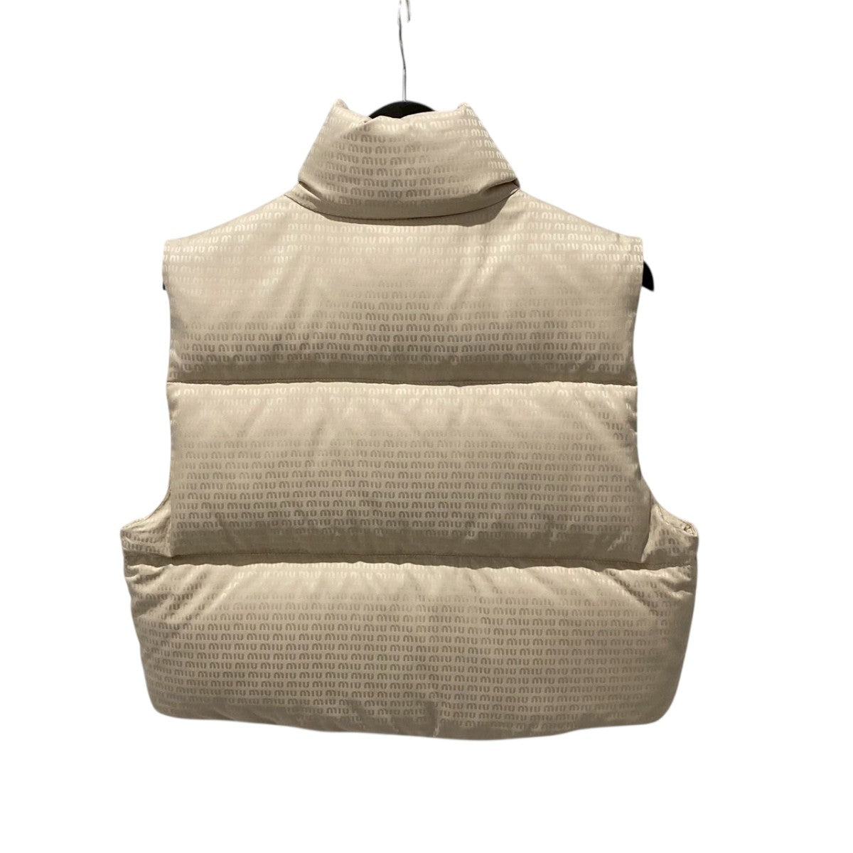 MIU MIU 24AWGoose Down Vest Desert BeigeダウンベストML1070 古着・中古-2枚目のアイテム画像
