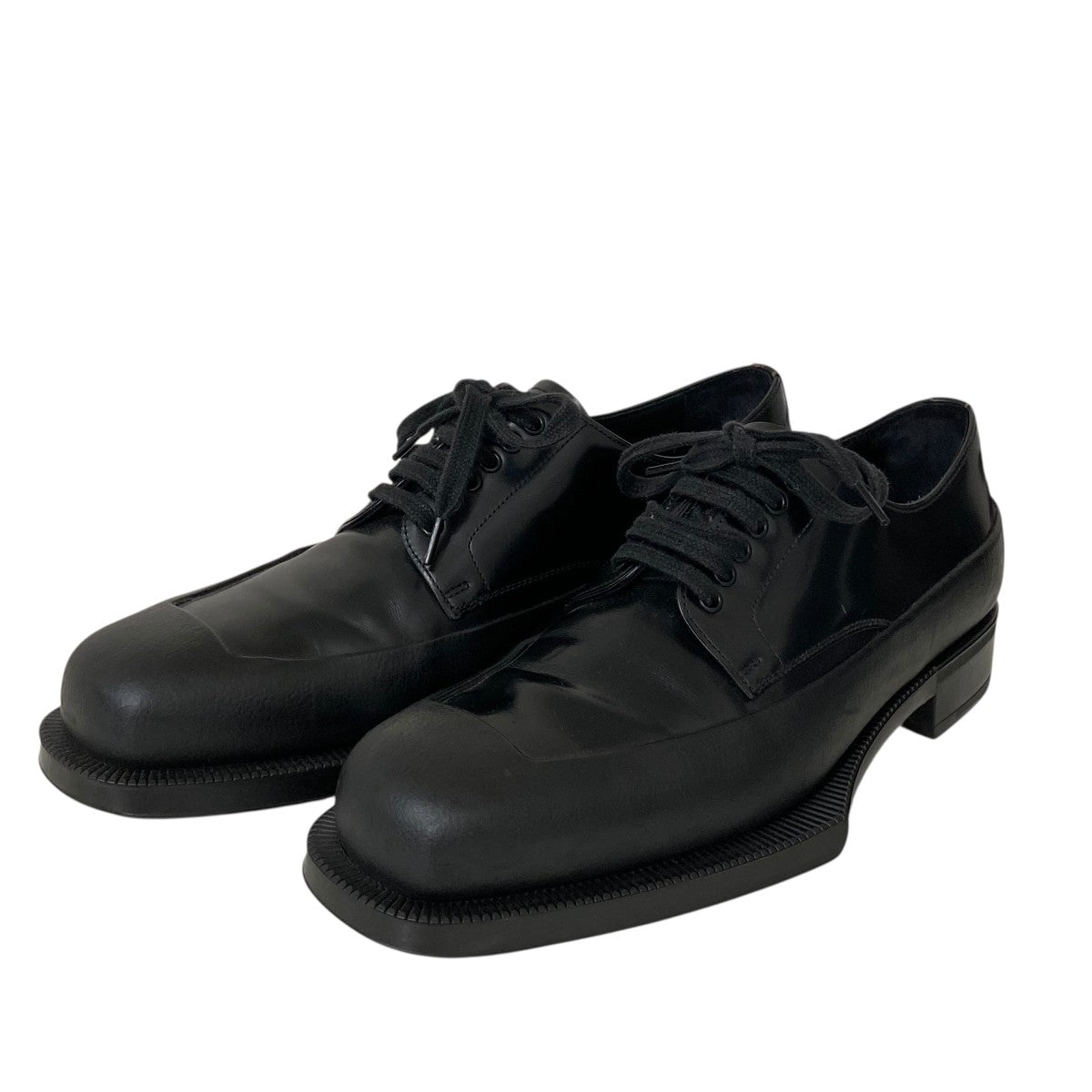 PRADA(プラダ) antique leather derby shoesレザーシューズ2eg413