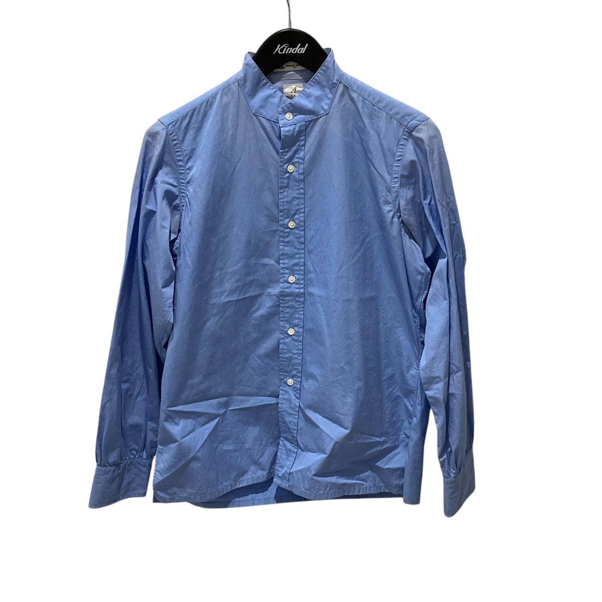 ANATOMICA×THOMAS MASON バンドカラーシャツ530-532-06 古着・中古-1枚目のアイテム画像