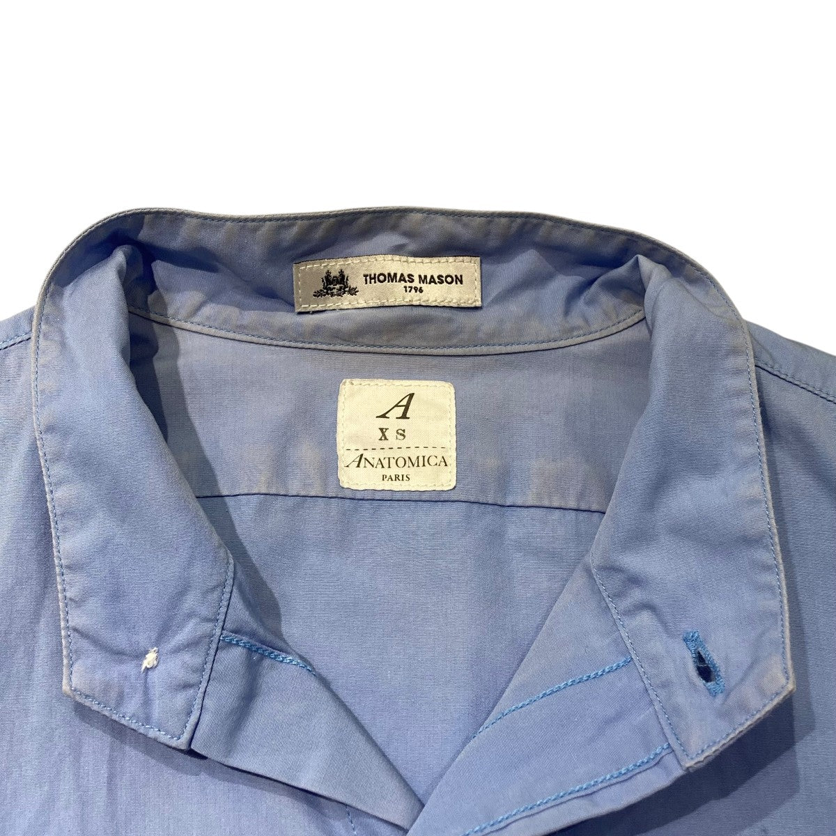 ANATOMICA×THOMAS MASON バンドカラーシャツ530-532-06 古着・中古-5枚目のアイテム画像