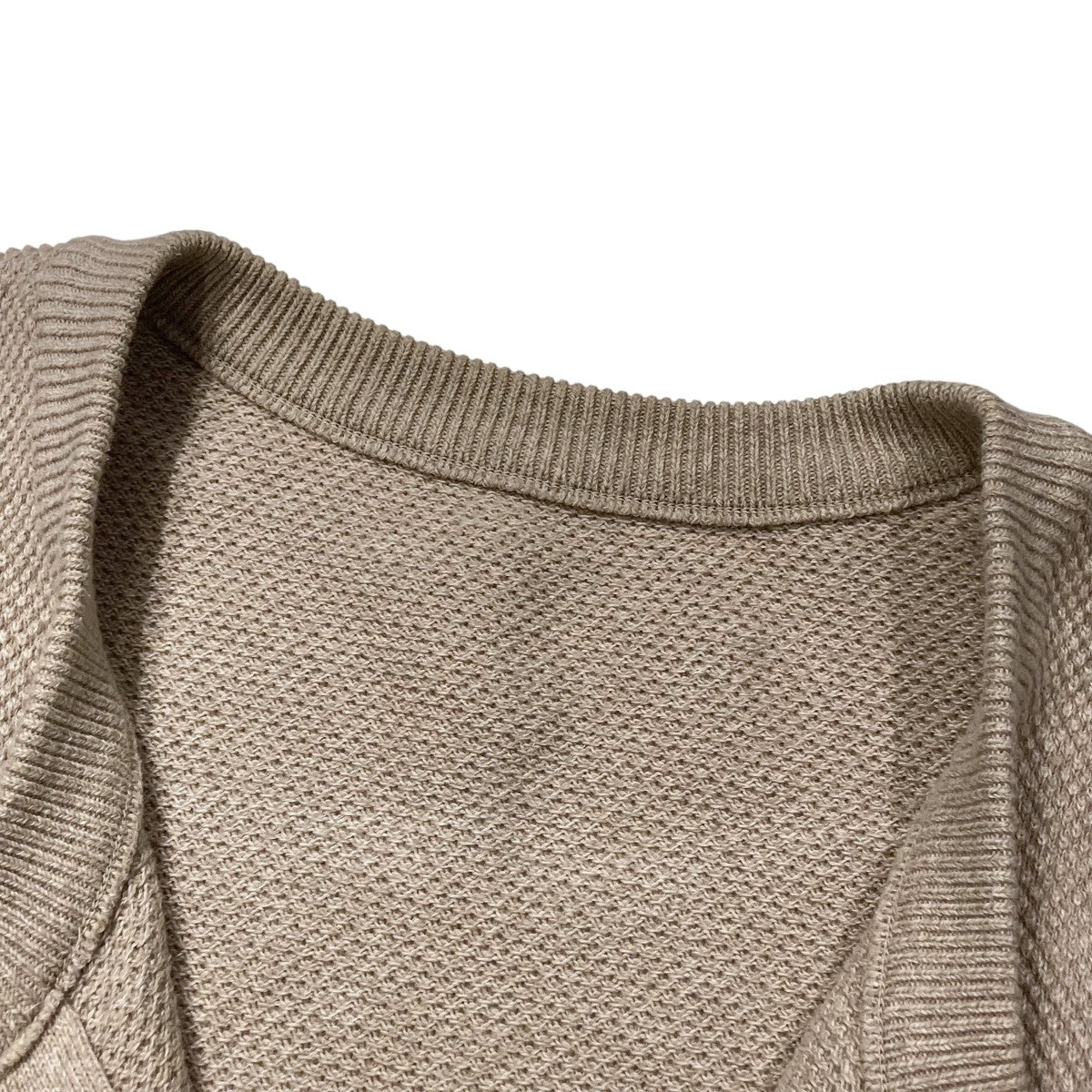 crepuscule(クレプスキュール) Moss Stitch Zip Vestニットベスト2201