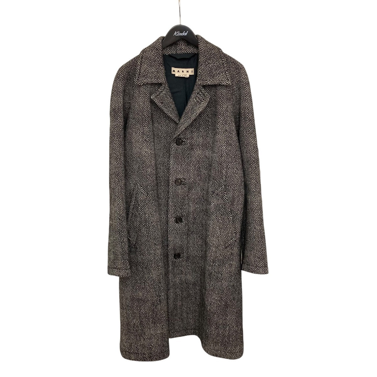 新品未使用　MARNI マルニ　ウールヘリンボーンカラーネップチェスターコート MORE VARIATION】MARNI（マルニ）ウールヘリンボーンカラーネップ