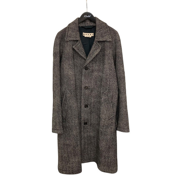 MARNI(マルニ) 20SSウールヘリンボーンチェスターコート