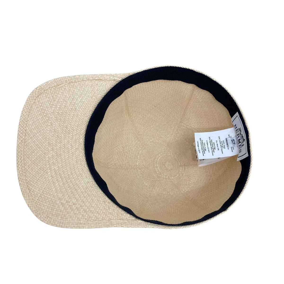 HERMES Riley Panama Capキャップ 古着・中古-3枚目のアイテム画像