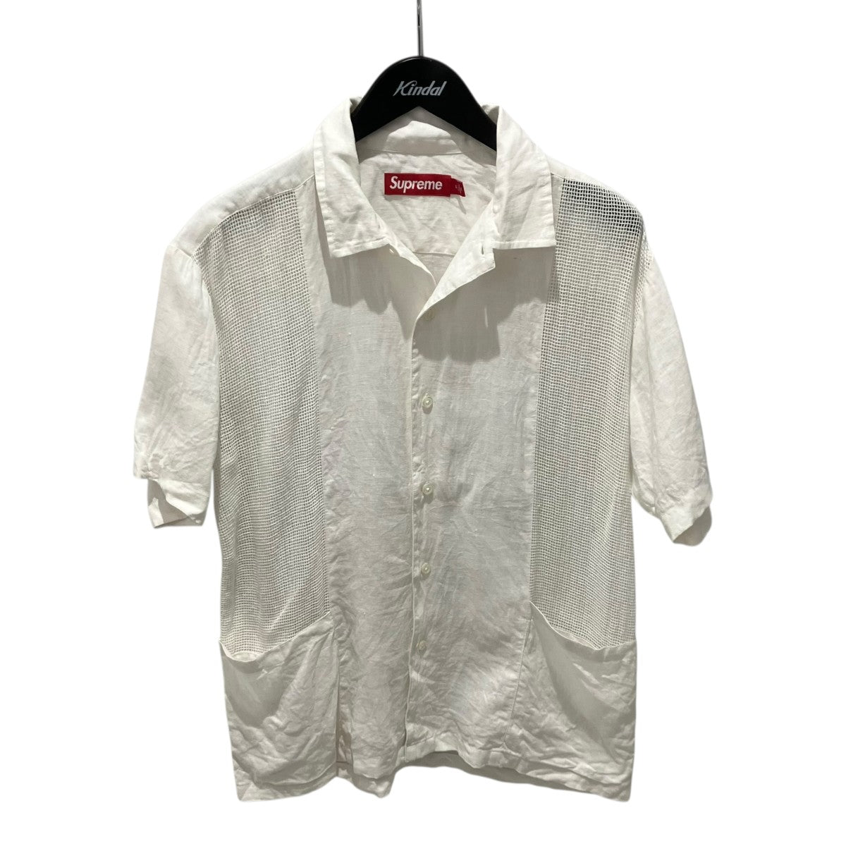Supreme(シュプリーム) 24SSMesh Panel Linen S S Shirt半袖シャツ 