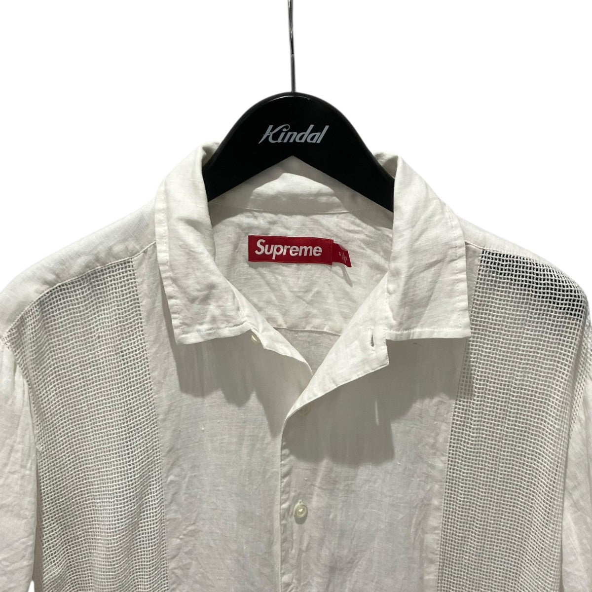 Supreme(シュプリーム) 24SSMesh Panel Linen S S Shirt半袖シャツ
