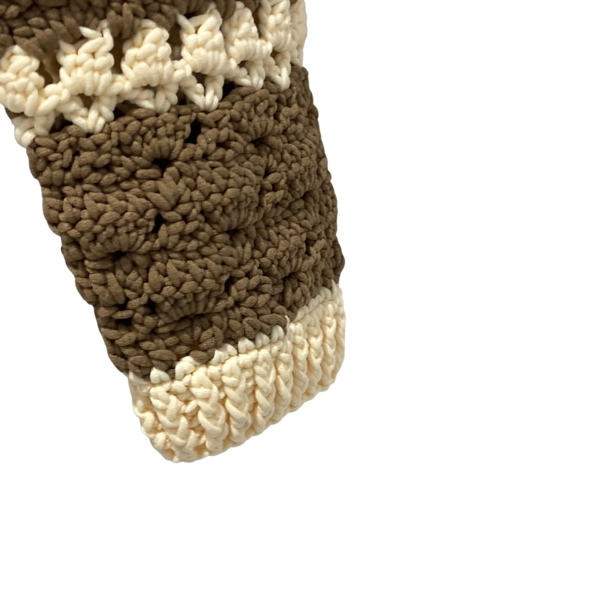 NKNIT(ンニット) crochet KNIT zip cardiganジップニットn25ss-069