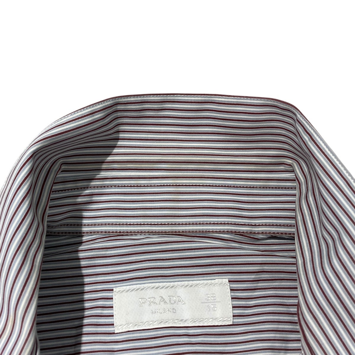 PRADA(プラダ) ストライプ長袖シャツucm595 ucm595 ブルー