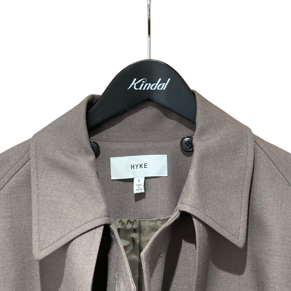 HYKE(ハイク) WOOL TRENCH COATトレンチコート192-17207 192-17207